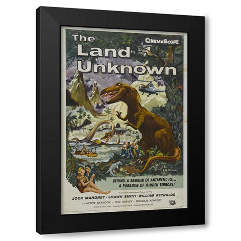 The Land Unknown-1957 Black Modern Wood Framed Art Print by Vintage Hollywood Archive