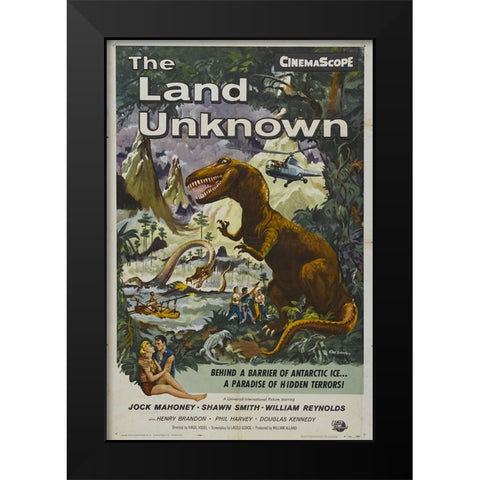 The Land Unknown-1957 Black Modern Wood Framed Art Print by Vintage Hollywood Archive