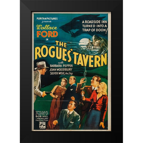 The Rogues Tavern-1936 Black Modern Wood Framed Art Print by Vintage Hollywood Archive
