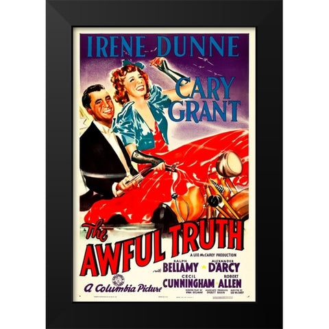 The Awful Truth-1937 Black Modern Wood Framed Art Print by Vintage Hollywood Archive