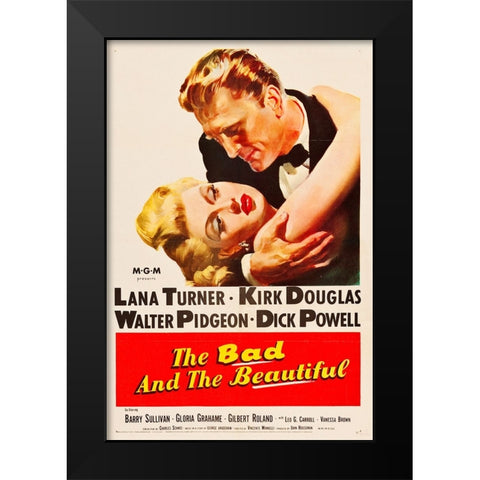 The Bad and the Beautiful-1952 Black Modern Wood Framed Art Print by Vintage Hollywood Archive