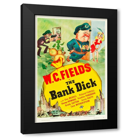 The Bank Dick-1940 Black Modern Wood Framed Art Print with Double Matting by Vintage Hollywood Archive