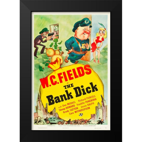 The Bank Dick-1940 Black Modern Wood Framed Art Print by Vintage Hollywood Archive