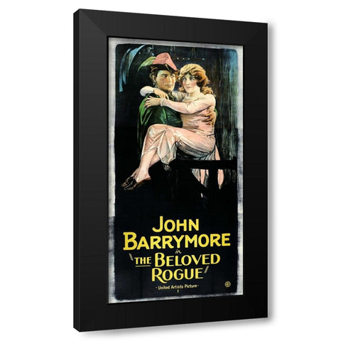 The Beloved Rogue Black Modern Wood Framed Art Print with Double Matting by Vintage Hollywood Archive