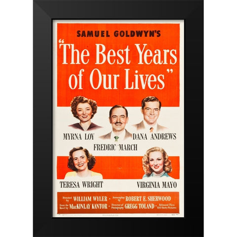 The Best Years of Our Lives-1946 Black Modern Wood Framed Art Print by Vintage Hollywood Archive