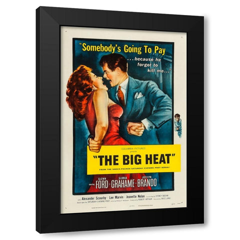 The Big Heat-1953 Black Modern Wood Framed Art Print with Double Matting by Vintage Hollywood Archive