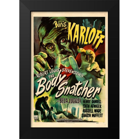 The Body Snatcher-1945 Black Modern Wood Framed Art Print by Vintage Hollywood Archive