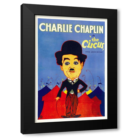 The Circus-1928 Black Modern Wood Framed Art Print by Vintage Hollywood Archive