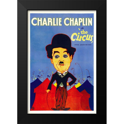 The Circus-1928 Black Modern Wood Framed Art Print by Vintage Hollywood Archive