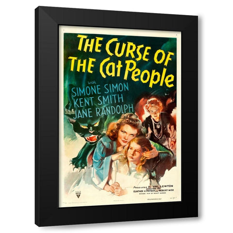 The Curse of the Cat People-1943 Black Modern Wood Framed Art Print with Double Matting by Vintage Hollywood Archive