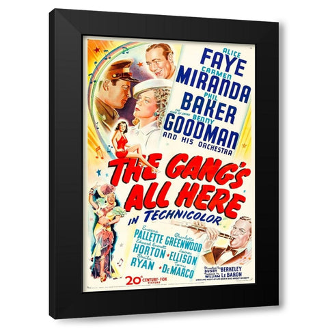 The Gangs All Here-1943 Black Modern Wood Framed Art Print with Double Matting by Vintage Hollywood Archive