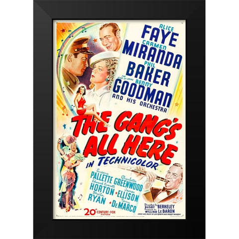 The Gangs All Here-1943 Black Modern Wood Framed Art Print by Vintage Hollywood Archive