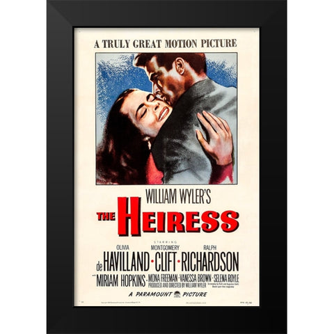The Heiress-1949 Black Modern Wood Framed Art Print by Vintage Hollywood Archive