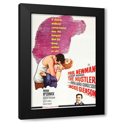 The Hustler-1961 Black Modern Wood Framed Art Print by Vintage Hollywood Archive