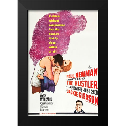 The Hustler-1961 Black Modern Wood Framed Art Print by Vintage Hollywood Archive
