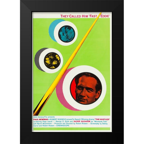 The Hustler-1961 Black Modern Wood Framed Art Print by Vintage Hollywood Archive