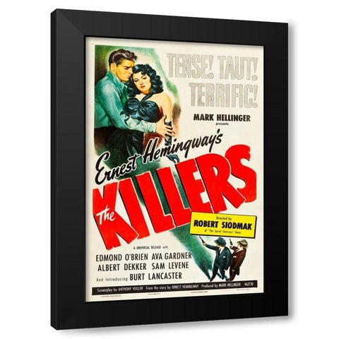 The Killers-1946 Black Modern Wood Framed Art Print by Vintage Hollywood Archive