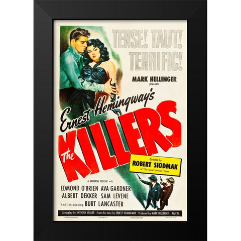 The Killers-1946 Black Modern Wood Framed Art Print by Vintage Hollywood Archive