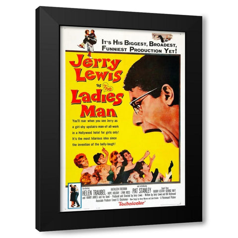 The Ladies Man-1961 Black Modern Wood Framed Art Print with Double Matting by Vintage Hollywood Archive