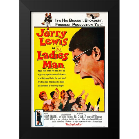 The Ladies Man-1961 Black Modern Wood Framed Art Print by Vintage Hollywood Archive