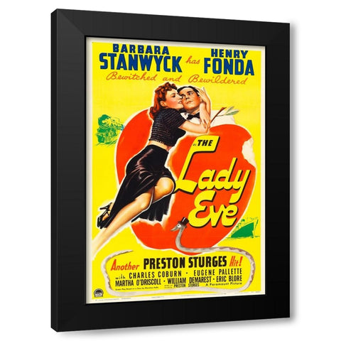 The Lady Eve-1941 Black Modern Wood Framed Art Print with Double Matting by Vintage Hollywood Archive