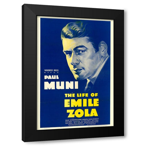 The Life of Emile Zola-1937 Black Modern Wood Framed Art Print by Vintage Hollywood Archive