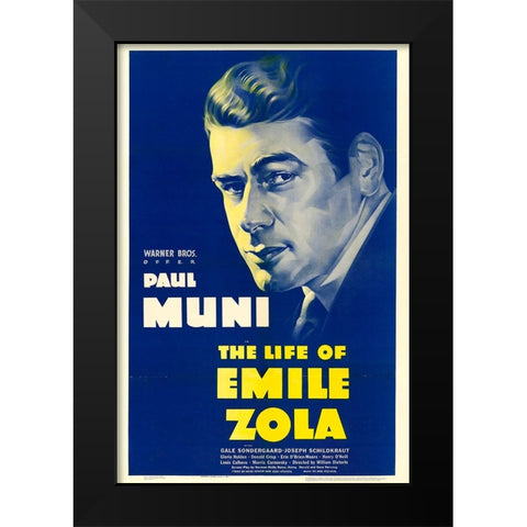 The Life of Emile Zola-1937 Black Modern Wood Framed Art Print by Vintage Hollywood Archive