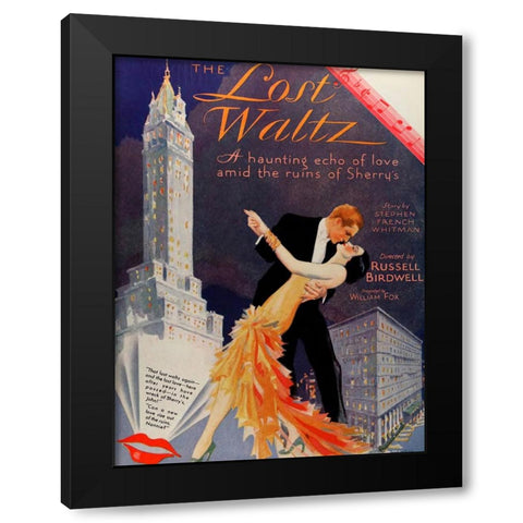The Lost Waltz-1929 Black Modern Wood Framed Art Print with Double Matting by Vintage Hollywood Archive