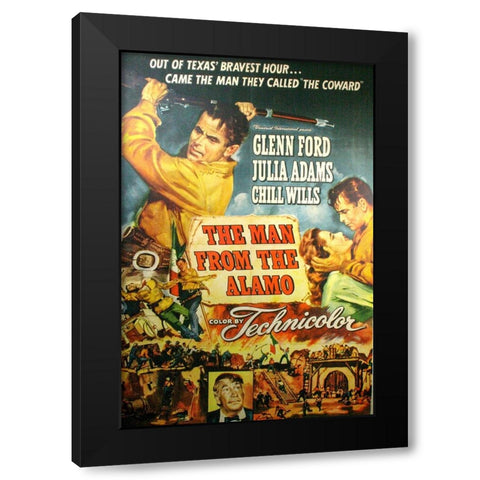 The Man from the Alamo Black Modern Wood Framed Art Print with Double Matting by Vintage Hollywood Archive
