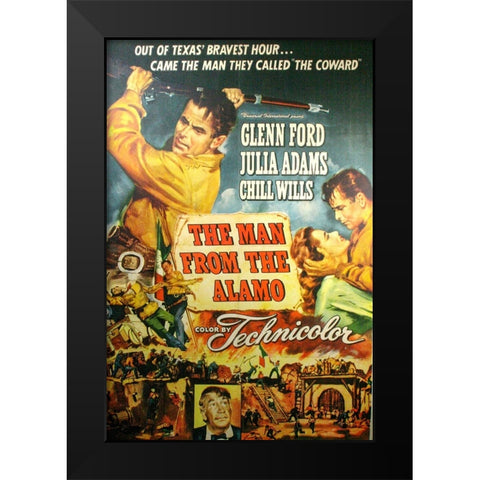 The Man from the Alamo Black Modern Wood Framed Art Print by Vintage Hollywood Archive