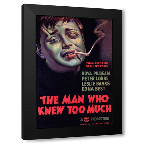 The Man who Knew too Much-1934 Black Modern Wood Framed Art Print by Vintage Hollywood Archive