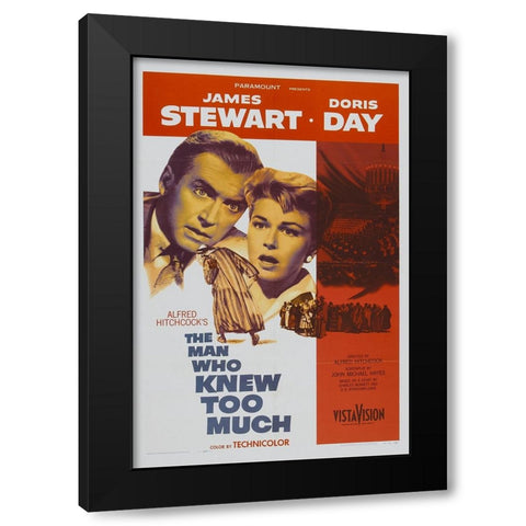 The Man who Knew Too Much-1956 Black Modern Wood Framed Art Print with Double Matting by Vintage Hollywood Archive