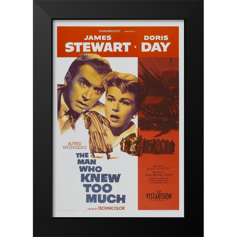 The Man who Knew Too Much-1956 Black Modern Wood Framed Art Print by Vintage Hollywood Archive