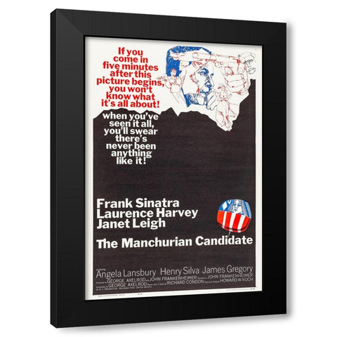The Manchurian Candidate-1962 Black Modern Wood Framed Art Print with Double Matting by Vintage Hollywood Archive