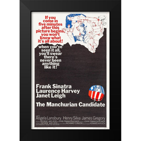 The Manchurian Candidate-1962 Black Modern Wood Framed Art Print by Vintage Hollywood Archive