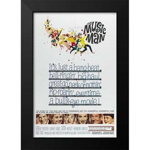 The Music Man-1962 Black Modern Wood Framed Art Print by Vintage Hollywood Archive