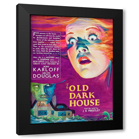 The Old Dark House-1932 Black Modern Wood Framed Art Print with Double Matting by Vintage Hollywood Archive