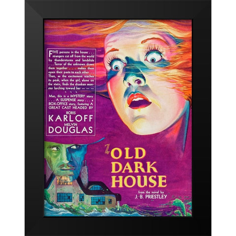 The Old Dark House-1932 Black Modern Wood Framed Art Print by Vintage Hollywood Archive