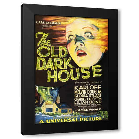 The Old Dark House-1932 Black Modern Wood Framed Art Print with Double Matting by Vintage Hollywood Archive
