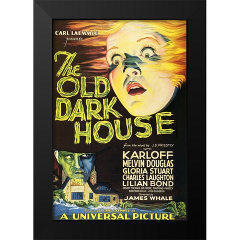The Old Dark House-1932 Black Modern Wood Framed Art Print by Vintage Hollywood Archive