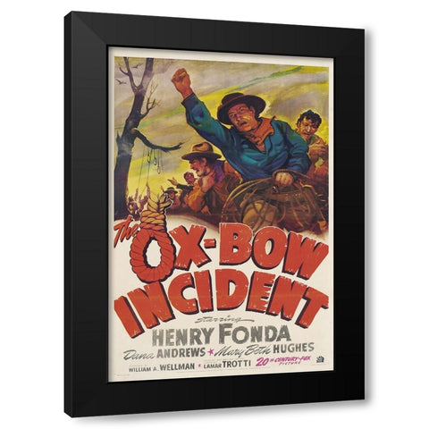 The Ox Bow Incident-1942 Black Modern Wood Framed Art Print by Vintage Hollywood Archive