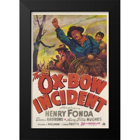 The Ox Bow Incident-1942 Black Modern Wood Framed Art Print by Vintage Hollywood Archive