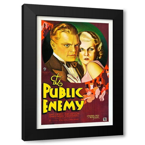 The Public Enemy-1931 Black Modern Wood Framed Art Print by Vintage Hollywood Archive