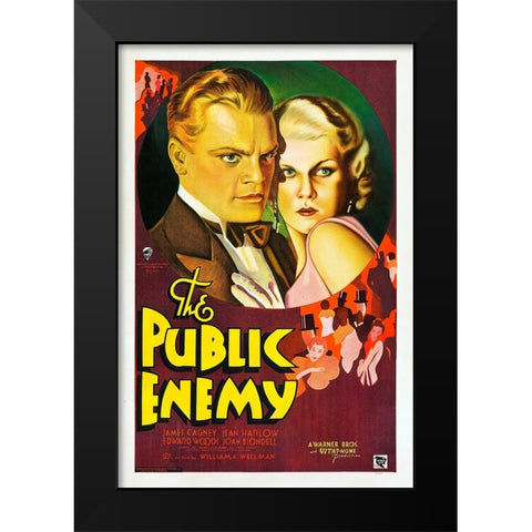 The Public Enemy-1931 Black Modern Wood Framed Art Print by Vintage Hollywood Archive