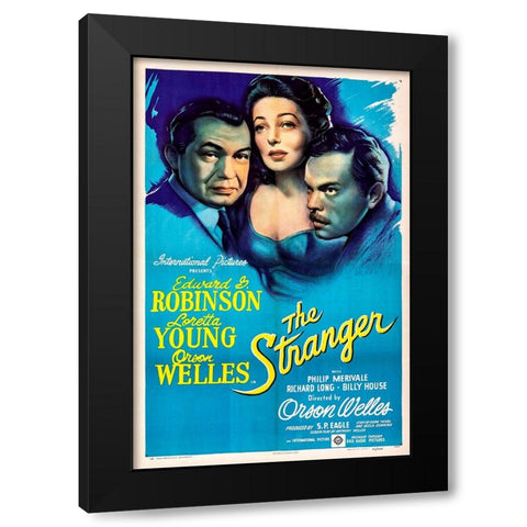 The Stranger-1946 Black Modern Wood Framed Art Print by Vintage Hollywood Archive