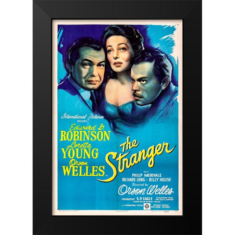 The Stranger-1946 Black Modern Wood Framed Art Print by Vintage Hollywood Archive