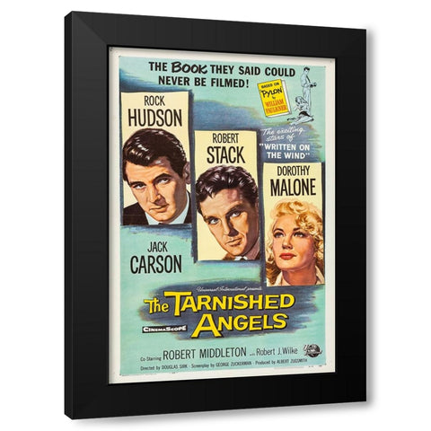The Tarnished Angels-1958 Black Modern Wood Framed Art Print with Double Matting by Vintage Hollywood Archive
