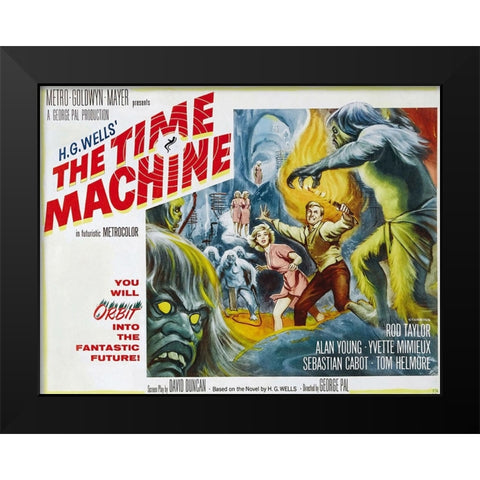 The Time Machine-1960 Black Modern Wood Framed Art Print by Vintage Hollywood Archive