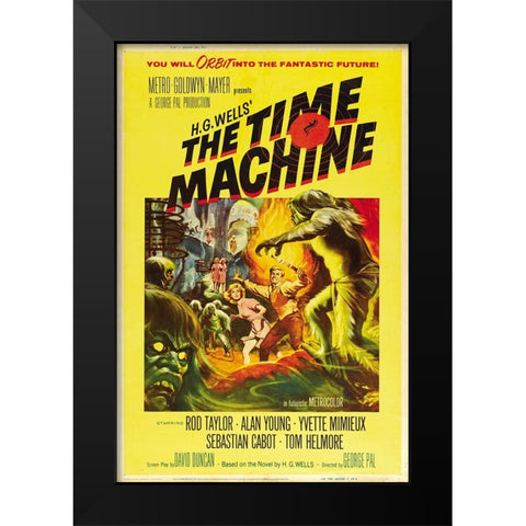 The Time Machine-1960 Black Modern Wood Framed Art Print by Vintage Hollywood Archive