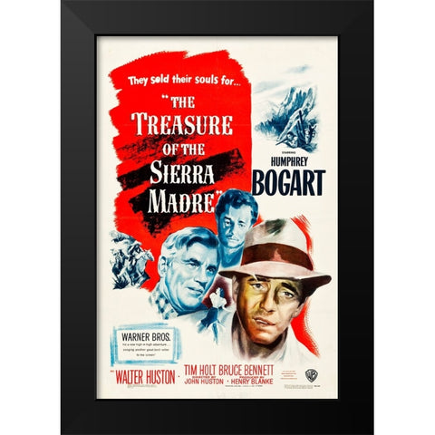The Treasure of The Sierra Madre-1947 Black Modern Wood Framed Art Print by Vintage Hollywood Archive